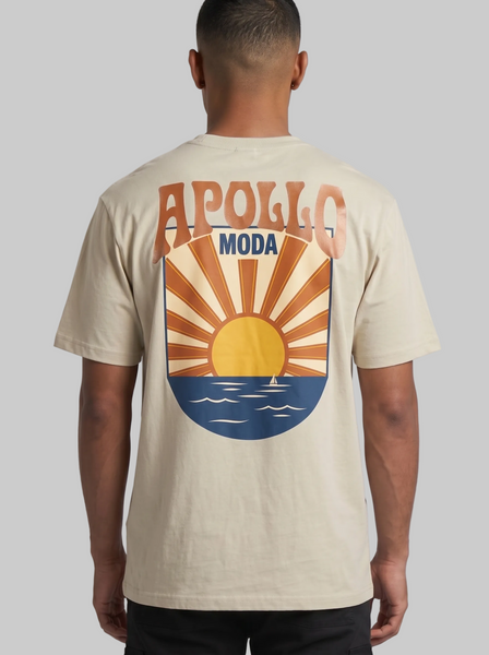 Camiseta gráfica pesada Horizon extragrande