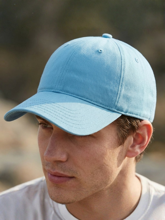 Gorra de sarga de algodón azul cielo