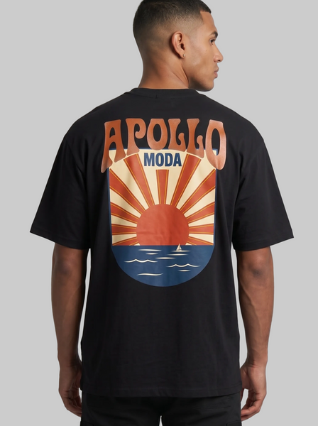 Camiseta gráfica pesada Horizon extragrande
