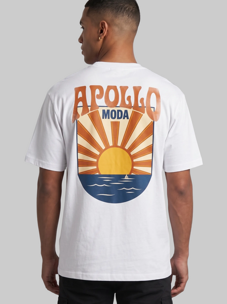 Camiseta gráfica pesada Horizon extragrande