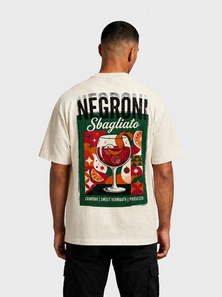 Camiseta gráfica pesada Negroni Sbagliato extragrande