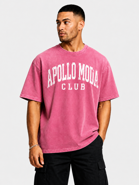 Camiseta extragrande Club con degradado lavado