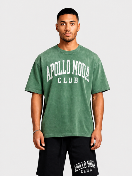 Camiseta extragrande Club con degradado lavado