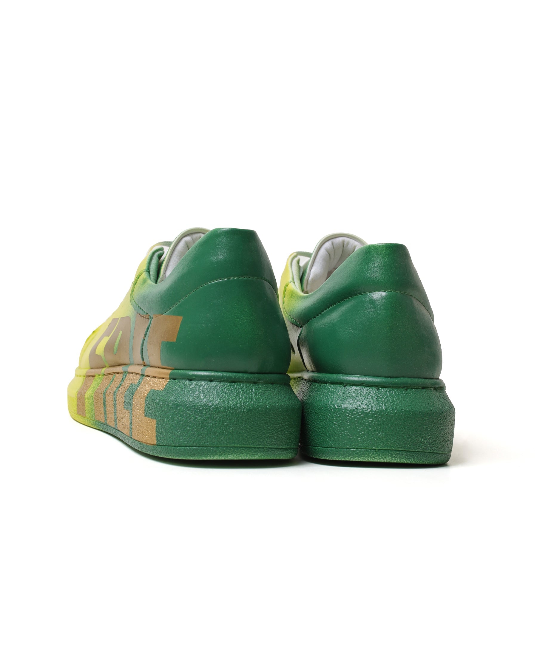 Genova FREE hand-painted custom sneaker by Apollo Moda, third angle