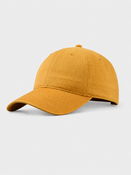 Gorra de sarga de algodón color dorado arenisca