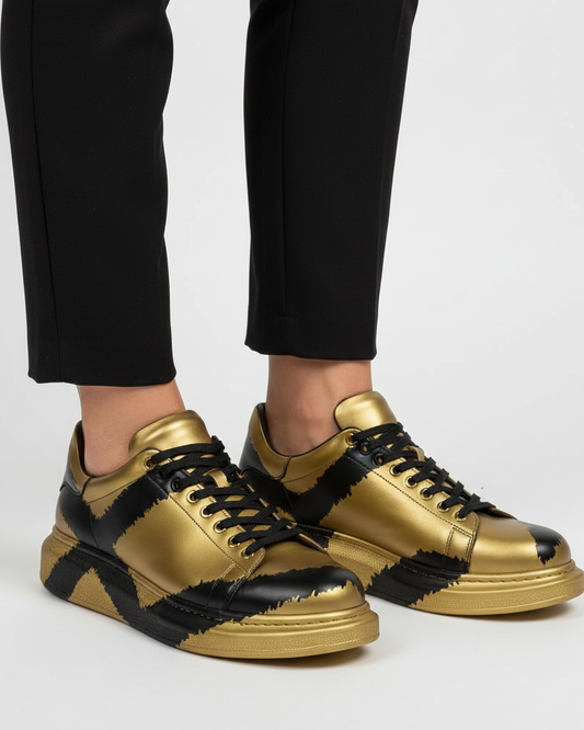 Lisboa para mujer dorado y negro
